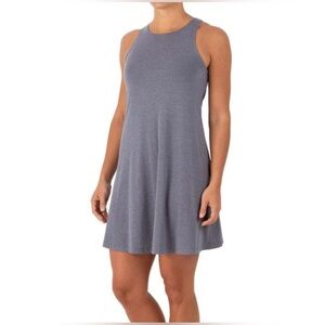Free Fly Bamboo Flex Dress Heathered Blue Small